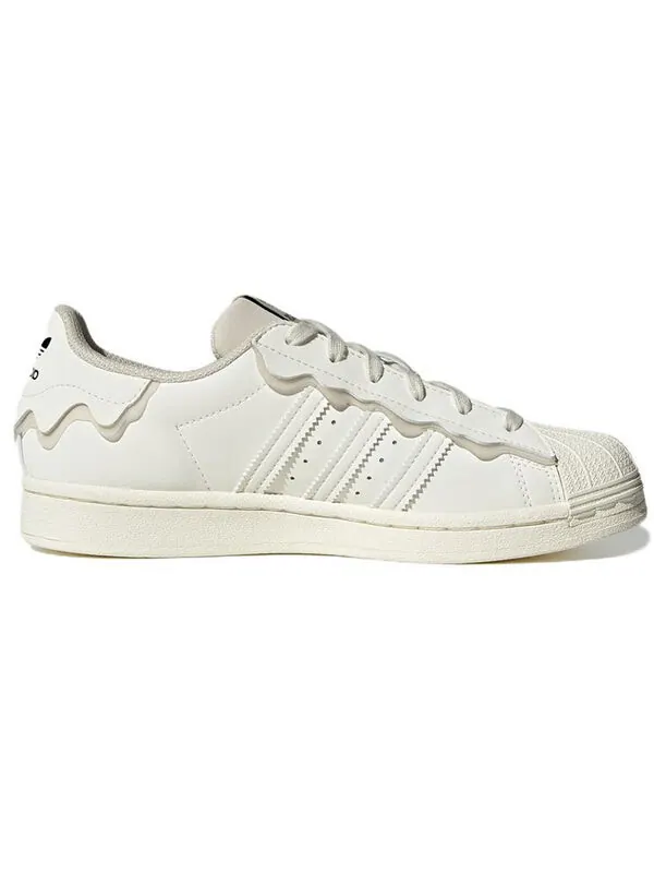 Кроссовки оригинальные суперзвезды кроссовки кремовые Adidas — изображение 2 из 4, белый