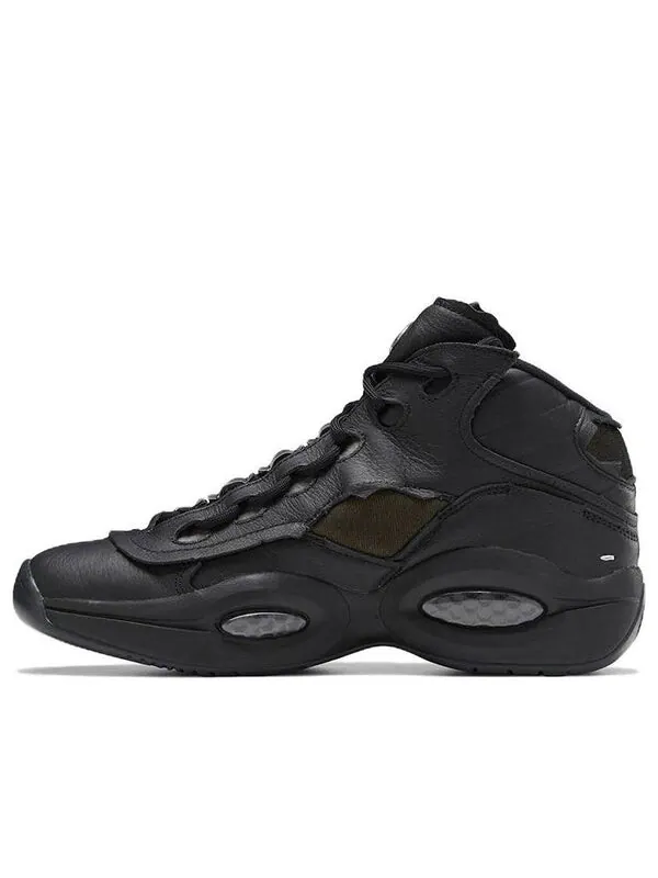 Кроссовки maison margiela x question mid 'memory of - black' Reebok — изображение 1 из 4, черный/белый