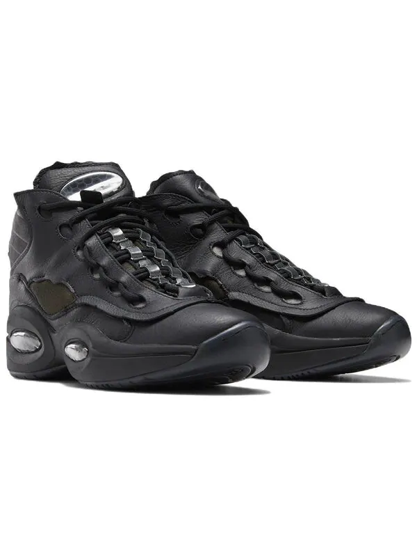 Кроссовки maison margiela x question mid 'memory of - black' Reebok — изображение 3 из 4, черный/белый
