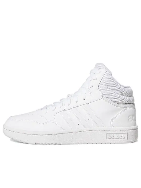 Кроссовки hoops 3.0 mid 'white dash grey' Adidas — изображение 1 из 4, белый
