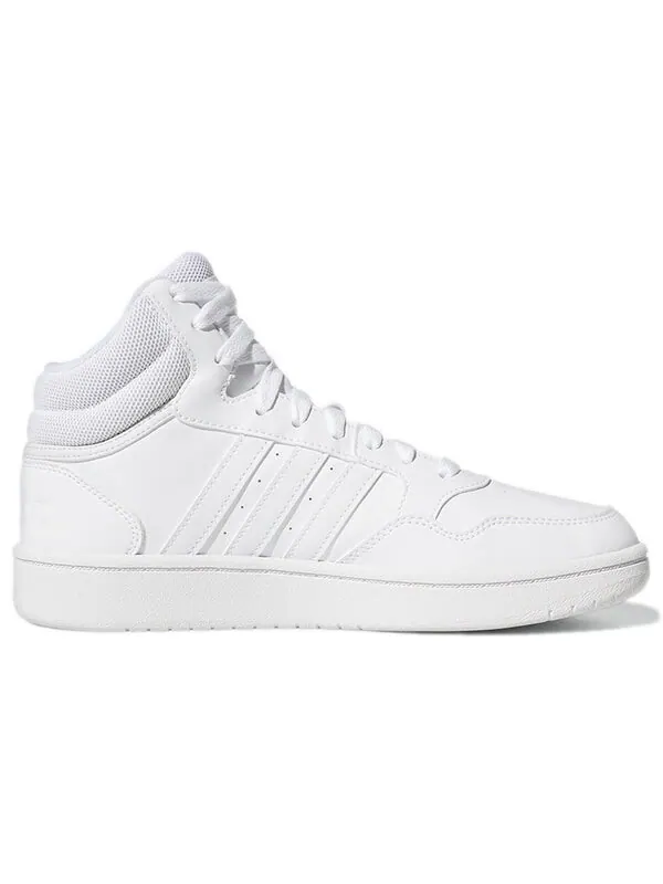 Кроссовки hoops 3.0 mid 'white dash grey' Adidas — изображение 2 из 4, белый