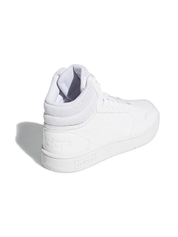 Кроссовки hoops 3.0 mid 'white dash grey' Adidas — изображение 4 из 4, белый