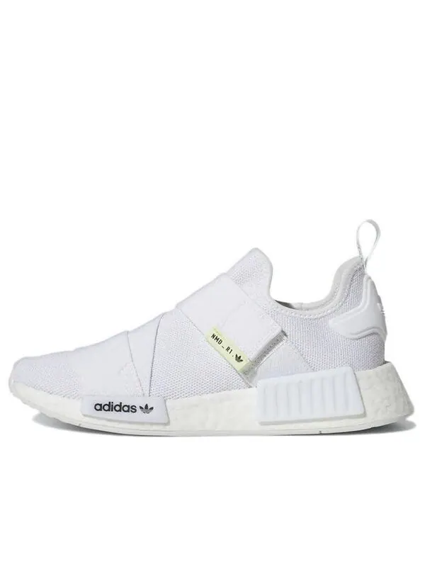 Кроссовки оригиналы nmd_r1 Adidas — изображение 1 из 4, белый/белый/черный