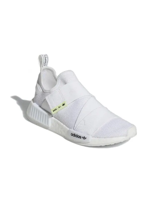 Кроссовки оригиналы nmd_r1 Adidas — изображение 3 из 4, белый/белый/черный