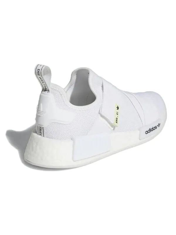 Кроссовки оригиналы nmd_r1 Adidas — изображение 4 из 4, белый/белый/черный