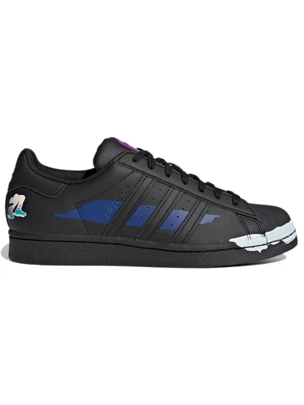 Кроссовки суперзвезда Adidas — изображение 2 из 4, черный/синий/фиолетовый