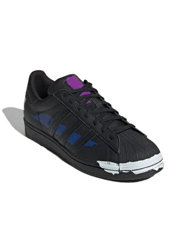 Кроссовки суперзвезда Adidas — изображение 3 из 4, черный/синий/фиолетовый