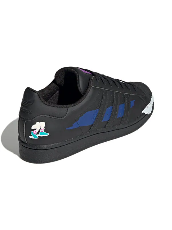 Кроссовки суперзвезда Adidas — изображение 4 из 4, черный/синий/фиолетовый