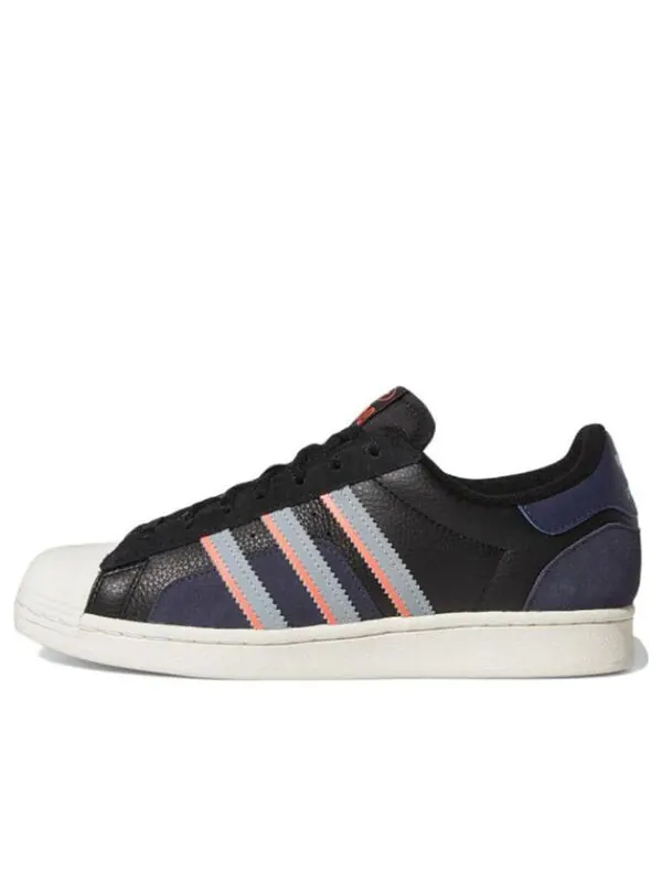Кроссовки оригинальные суперзвезды обувь Adidas — изображение 1 из 4, черный/серый