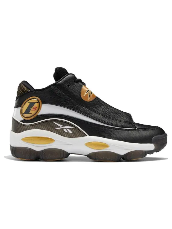 Кроссовки the answer dmx 'black white gold' 2022 Reebok — изображение 2 из 4, черный/белый
