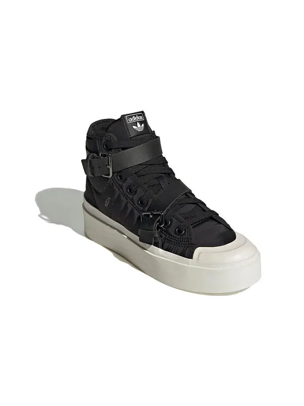 Кроссовки Adidas Originals NIZZA Bonega Mid Women's — изображение 3 из 6, черный