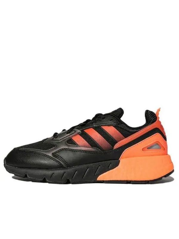 Кроссовки оригинал zx 1k boost 2.0 Adidas — изображение 1 из 4, черный/оранжевый
