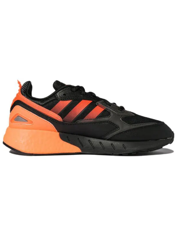 Кроссовки оригинал zx 1k boost 2.0 Adidas — изображение 2 из 4, черный/оранжевый