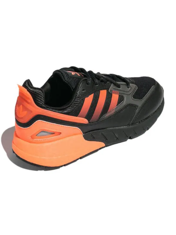 Кроссовки оригинал zx 1k boost 2.0 Adidas — изображение 4 из 4, черный/оранжевый