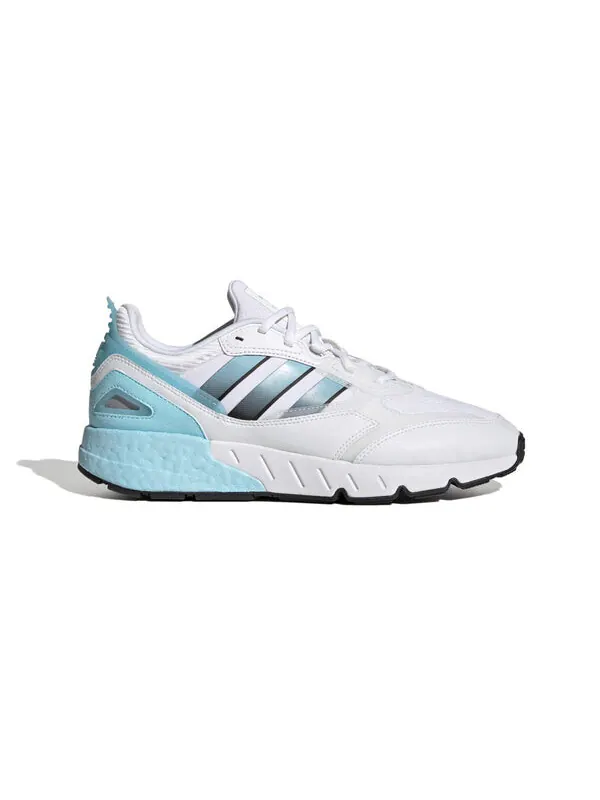 Кроссовки оригинал zx 1k boost 2.0 Adidas — изображение 2 из 4, белый/синий/черный