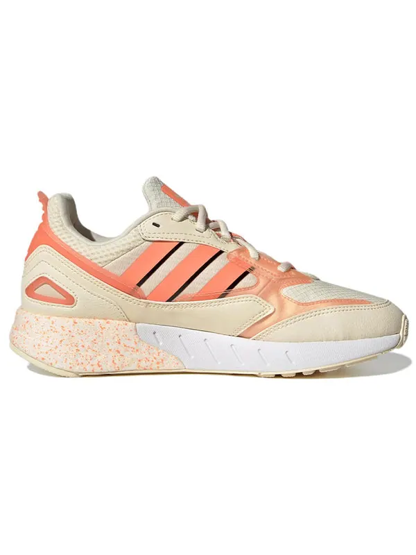 Кроссовки zx 1k boost 2.0 shoes 'beam orange' Adidas — изображение 2 из 4, оранжевый/белый