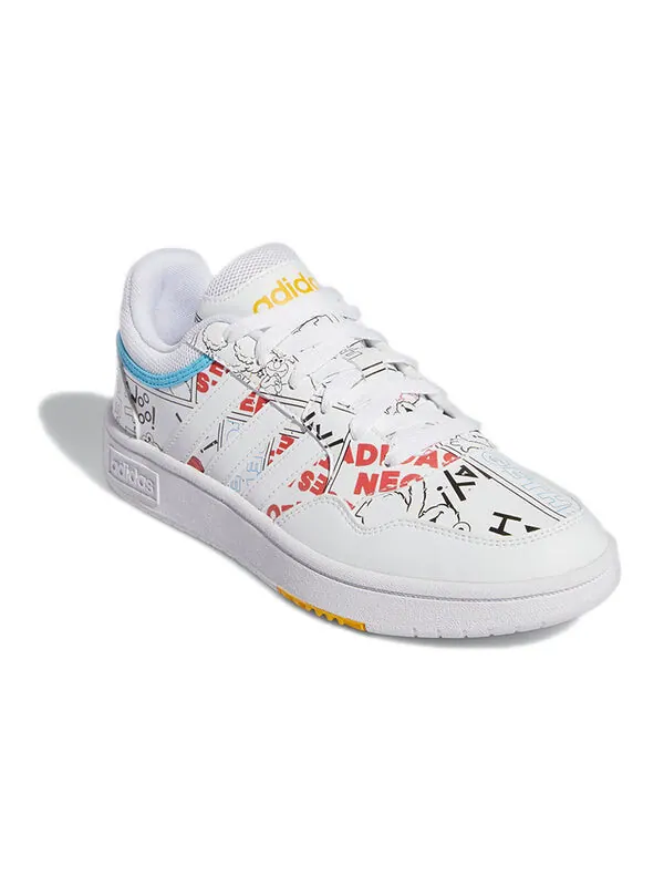Кроссовки neo hoops 3.0 Adidas — изображение 3 из 4, белый/черный