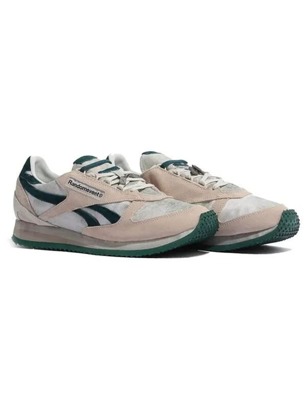 Кроссовки classic leather x randomevent 'creamwhite green' Reebok — изображение 3 из 4, зеленый