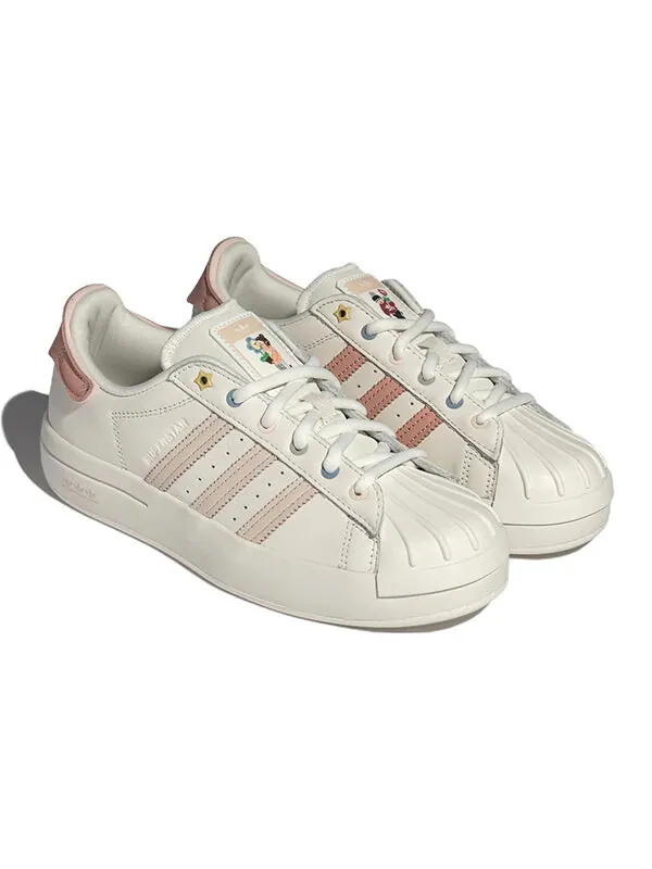 Кроссовки superstar ayoon 'white pink' Adidas — изображение 3 из 4, белый/розовый