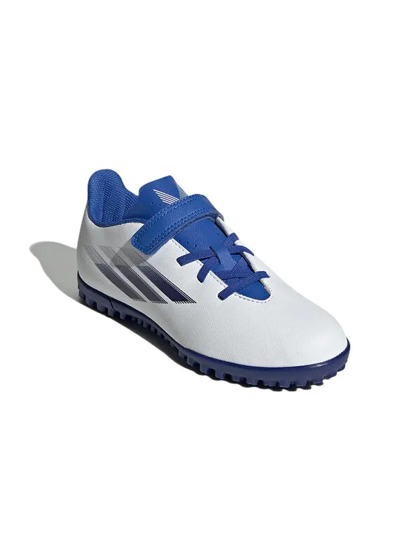Кроссовки adidas X Speedflow.4 H&l TF Turf K 'White Blue' — изображение 3 из 4, белый/синий