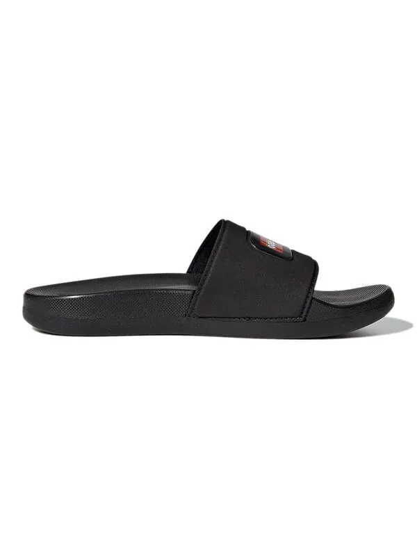 Тапочки lego x adilette slide 'black white' Adidas — изображение 2 из 4, черный/белый/черный