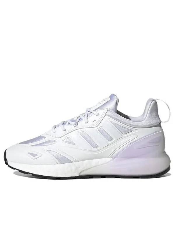 Кроссовки оригинал zx 2k boost 2.0 Adidas — изображение 1 из 4, белый фиолетовый