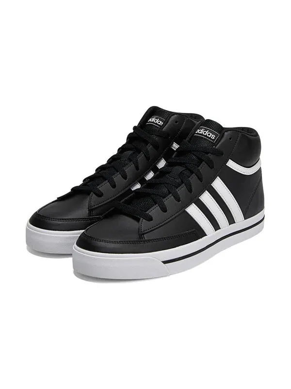 Кроссовки neo retrovulc mid shoes Adidas — изображение 3 из 4, черный/черный/белый