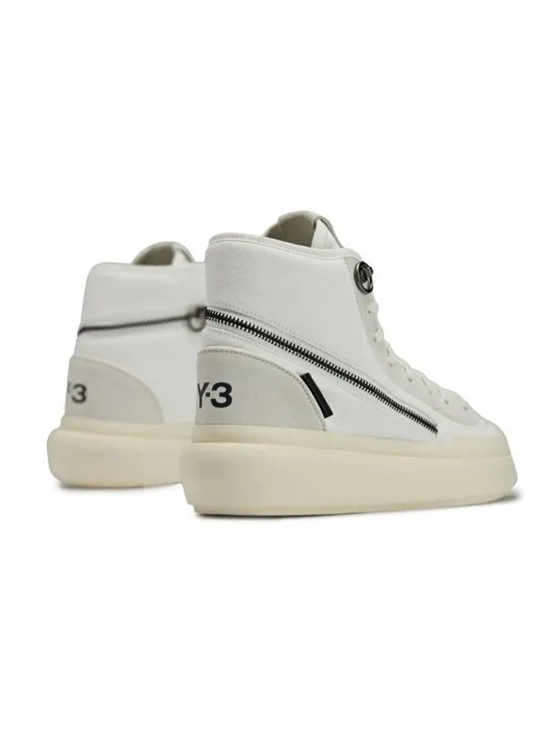 Кроссовки y 3 ajatu court high Adidas — изображение 4 из 4, белый/серый