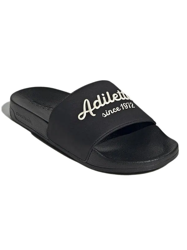 Тапочки adilette shower slide 'core black' Adidas — изображение 3 из 4, черный
