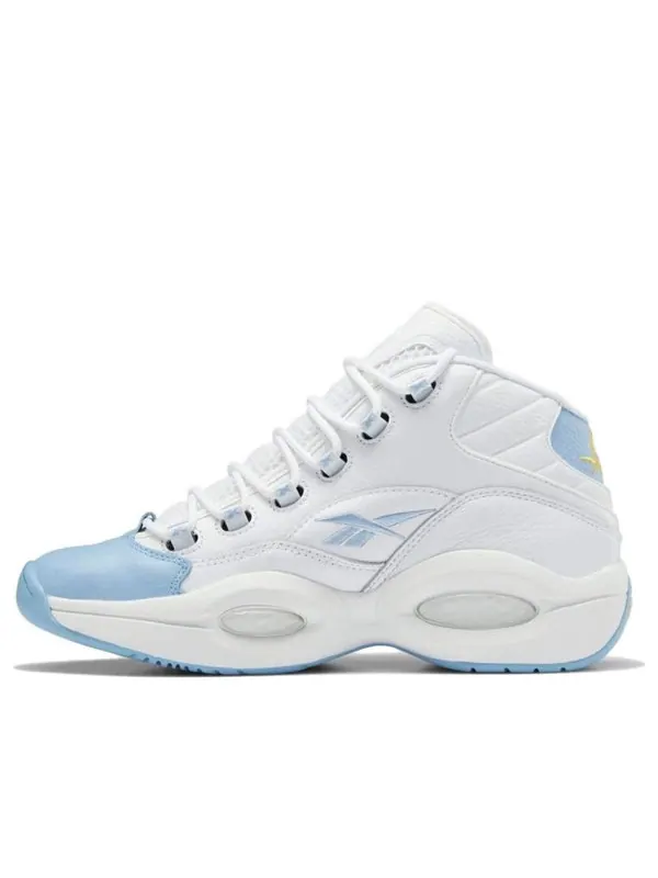 Кроссовки question mid 'denver nuggets' Reebok — изображение 1 из 4, белый/синий/желтый