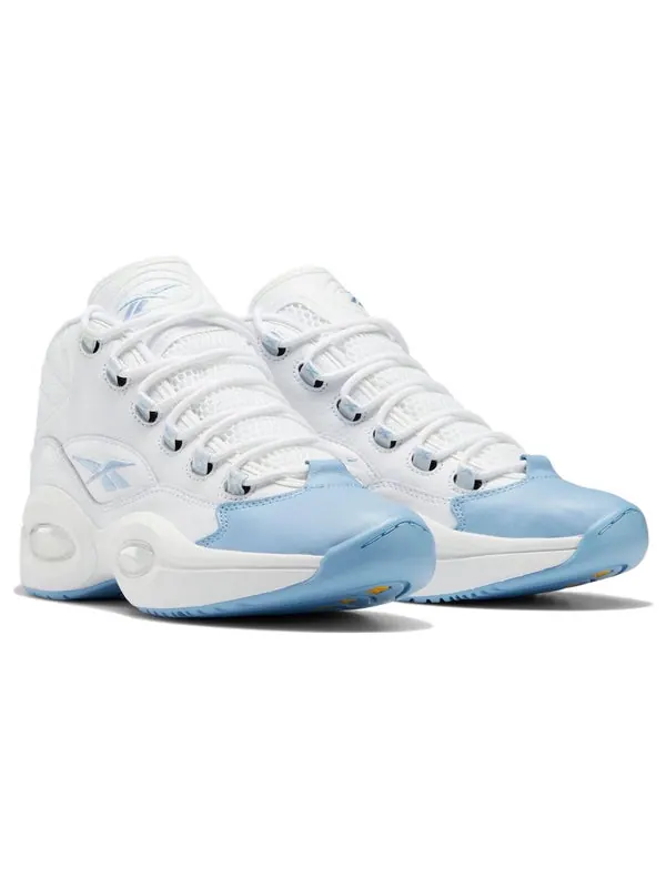 Кроссовки question mid 'denver nuggets' Reebok — изображение 3 из 4, белый/синий/желтый