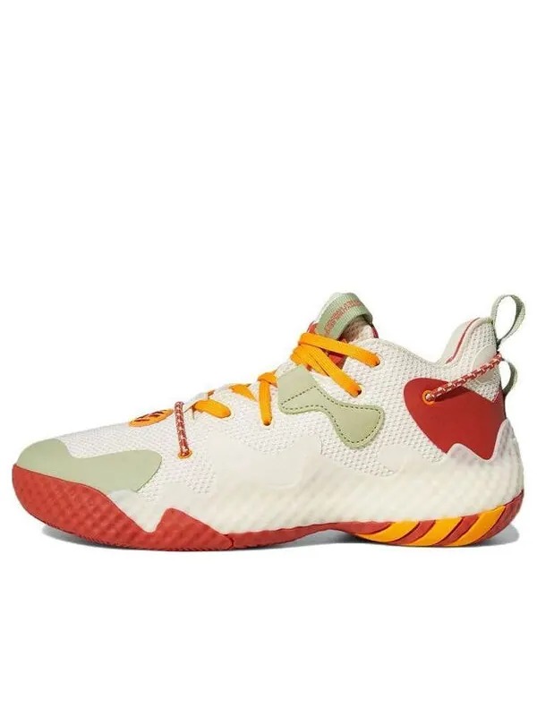 Кроссовки Harden Vol. 6 Adidas — изображение 1 из 4, кремовый/красный/зеленый
