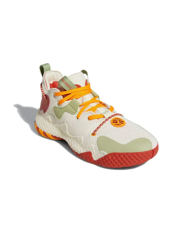 Кроссовки Harden Vol. 6 Adidas — изображение 3 из 4, кремовый/красный/зеленый