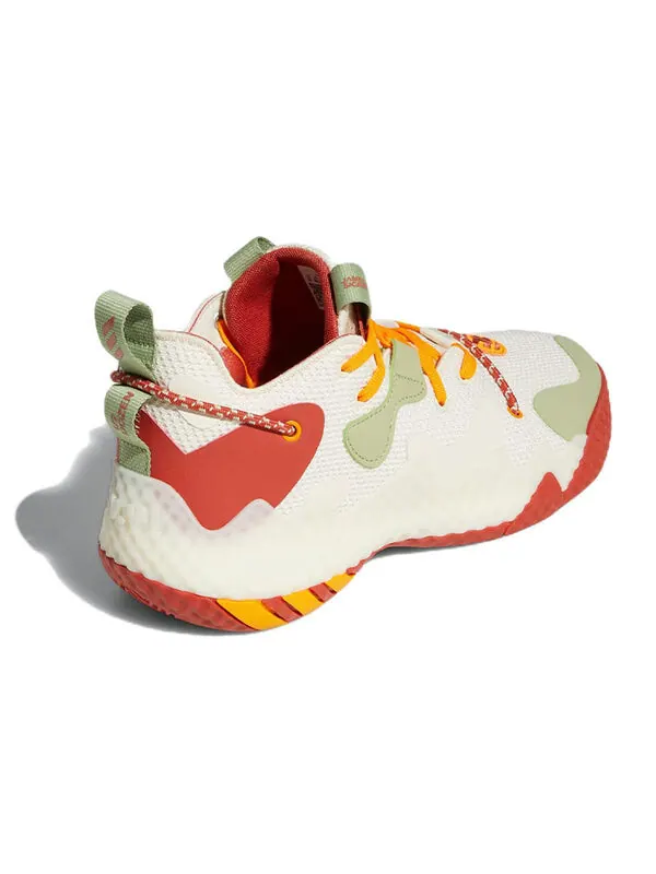 Кроссовки Harden Vol. 6 Adidas — изображение 4 из 4, кремовый/красный/зеленый
