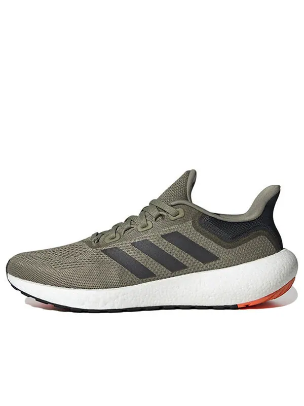 Кроссовки pureboost go 22 Adidas — изображение 1 из 4, зеленый/коричневый