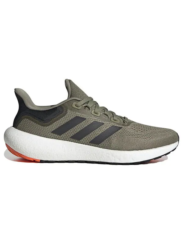 Кроссовки pureboost go 22 Adidas — изображение 2 из 4, зеленый/коричневый