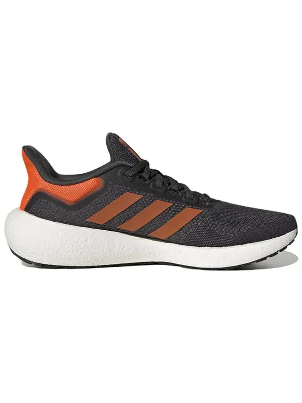 Кроссовки pure boost 22 shoes 'carbon / impact orange' Adidas — изображение 2 из 4, оранжевый/зеленый