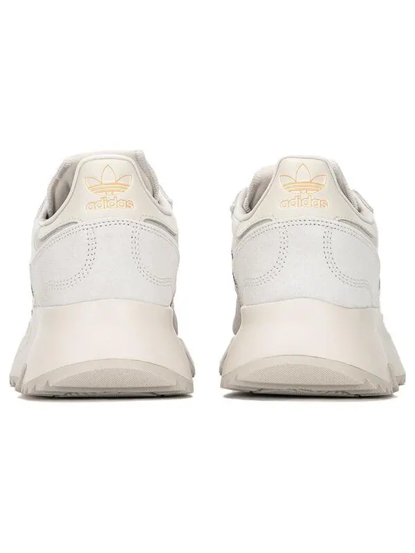 Кроссовки оригиналы ретро f2 Adidas — изображение 4 из 4, бежевый/металлик серый