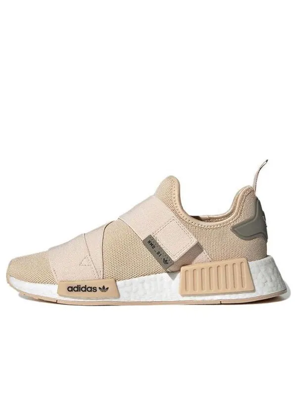 Кроссовки originals nmd_1 strap 'halo blush' Adidas — изображение 1 из 4, белый/коричневый