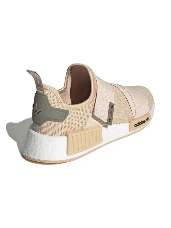Кроссовки originals nmd_1 strap 'halo blush' Adidas — изображение 4 из 4, белый/коричневый