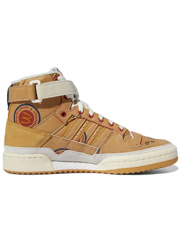 Кроссовки eric emanuel x forum 84 high s all-american - paper bag' Adidas — изображение 2 из 4, коричневый