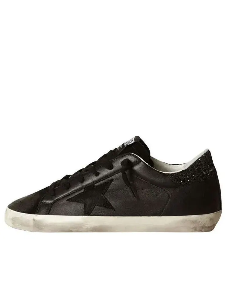 Женские кроссовки с кожаным верхом Golden Goose Superstar — изображение 1 из 6, черный