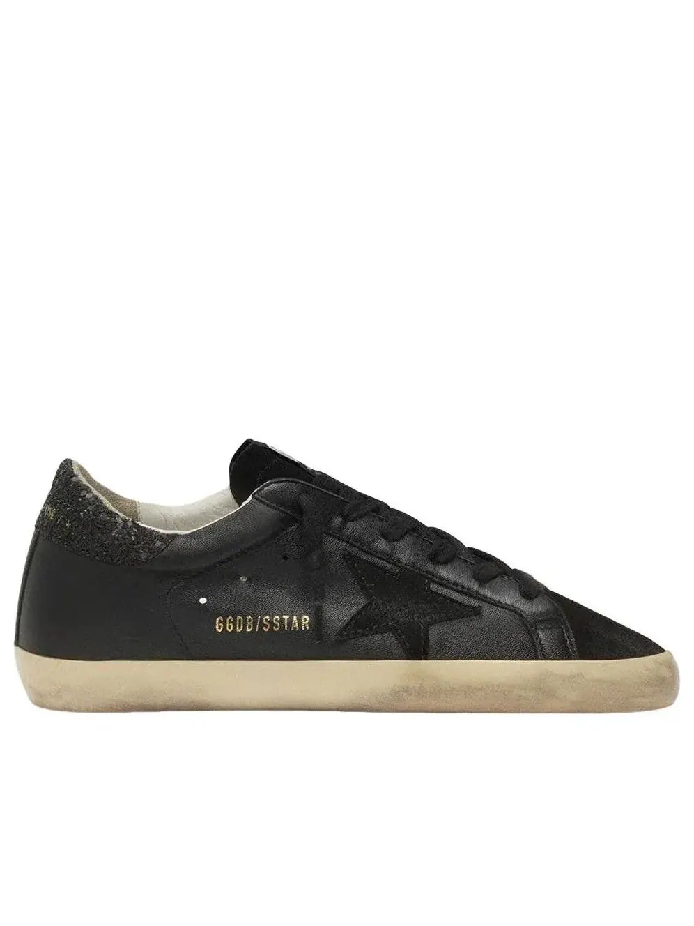 Женские кроссовки с кожаным верхом Golden Goose Superstar — изображение 2 из 6, черный