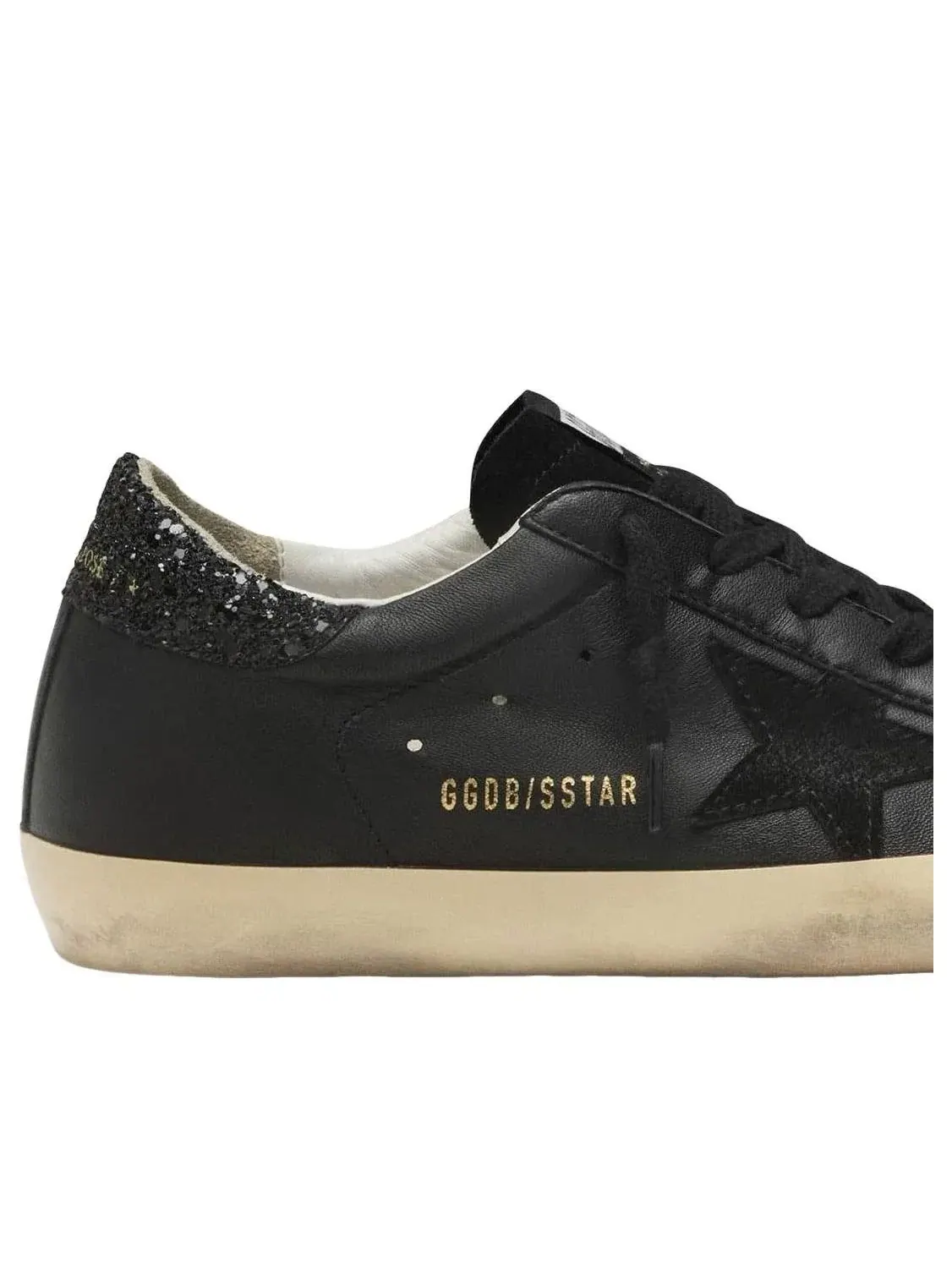 Женские кроссовки с кожаным верхом Golden Goose Superstar — изображение 5 из 6, черный