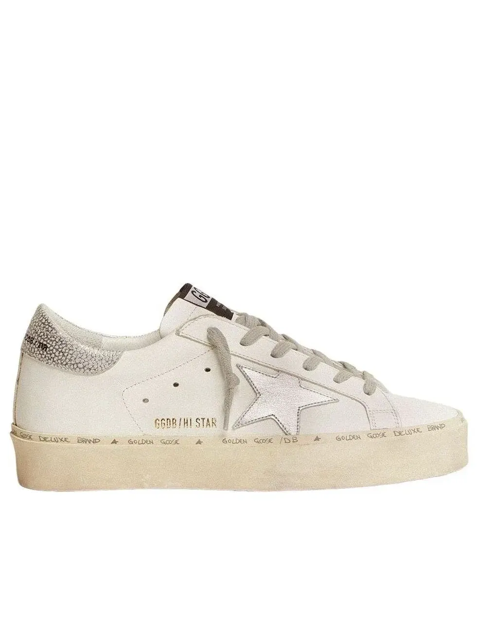 Кроссовки Golden Goose Hi Star 'White Silver' GWF00118-F000329-80185 — изображение 2 из 6, белый