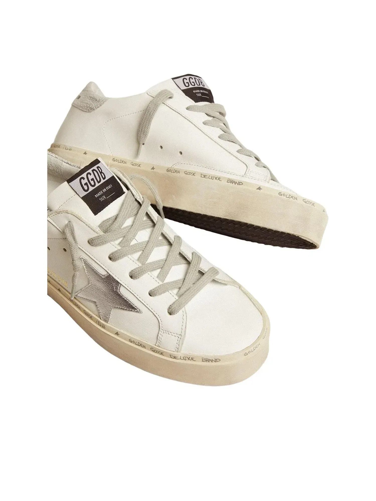Кроссовки Golden Goose Hi Star 'White Silver' GWF00118-F000329-80185 — изображение 4 из 6, белый