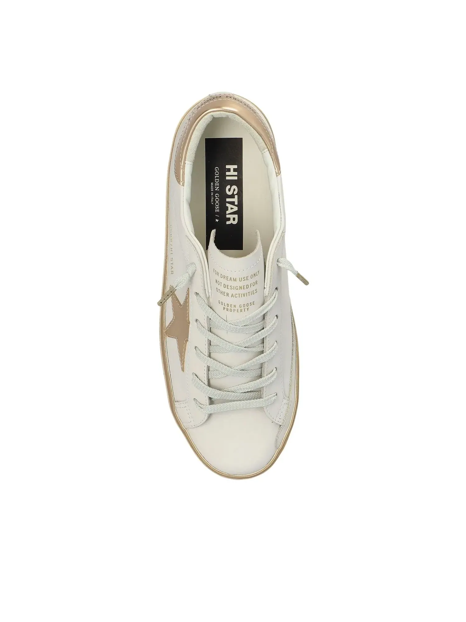 Кроссовки Golden Goose Hi Star 'White Taupe Gold' GWF00118-F008128-10961 — изображение 4 из 6, белый