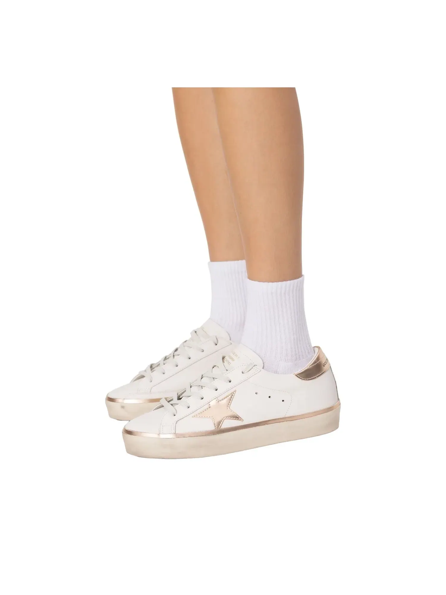 Кроссовки Golden Goose Hi Star 'White Taupe Gold' GWF00118-F008128-10961 — изображение 5 из 6, белый