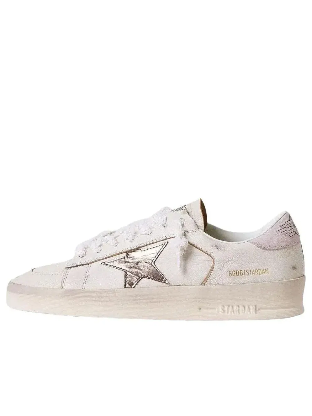 Кроссовки Golden Goose Stardan 'White Metallic Silver' GWF00128-F007276-82942 — изображение 1 из 5, белый