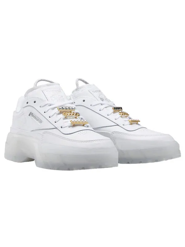 Кроссовки cardi b x club c 'triple white' Reebok — изображение 3 из 4, белый/белый/белый